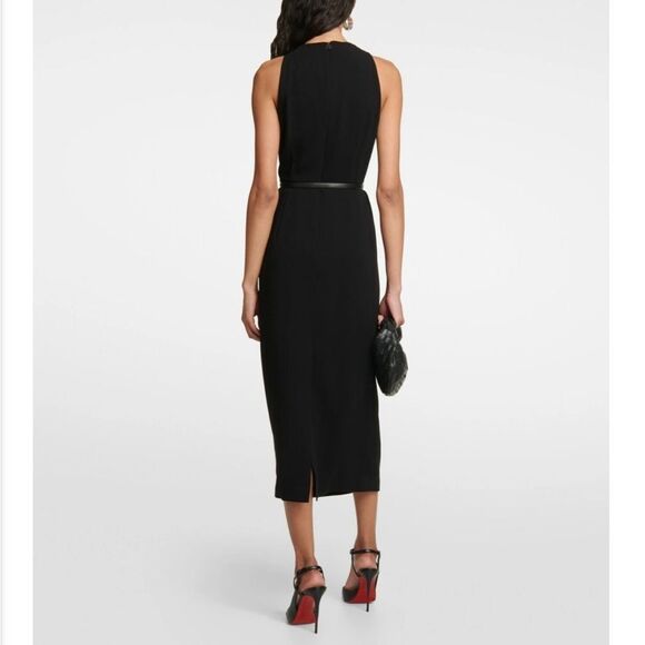 Max Mara Luna Grecian Neck Cady Dress Size 6 NWT $995 - Picture 5 of 11